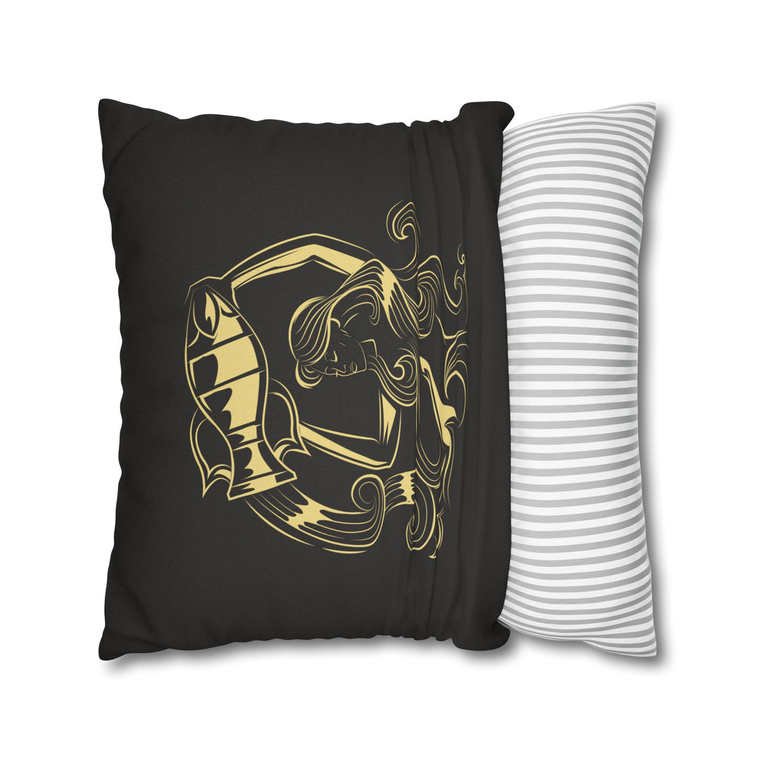 Aquarius Acrostic Poem Pillow Cover