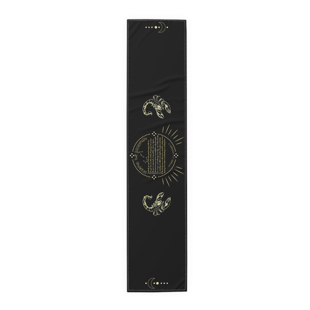 Scorpio Acrostic Poem Table Runner