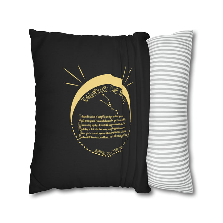 Written in the Stars Pillowcase/Cover Spelling Out "Taurus"