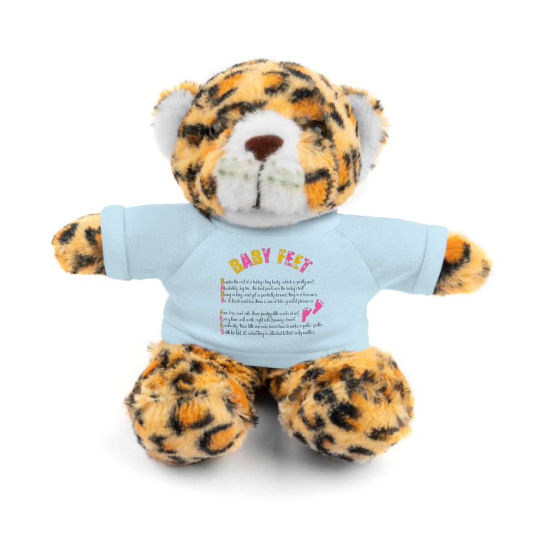Baby Steps Stuffed Animals with Tee - Baby Feet - Pink Footprints