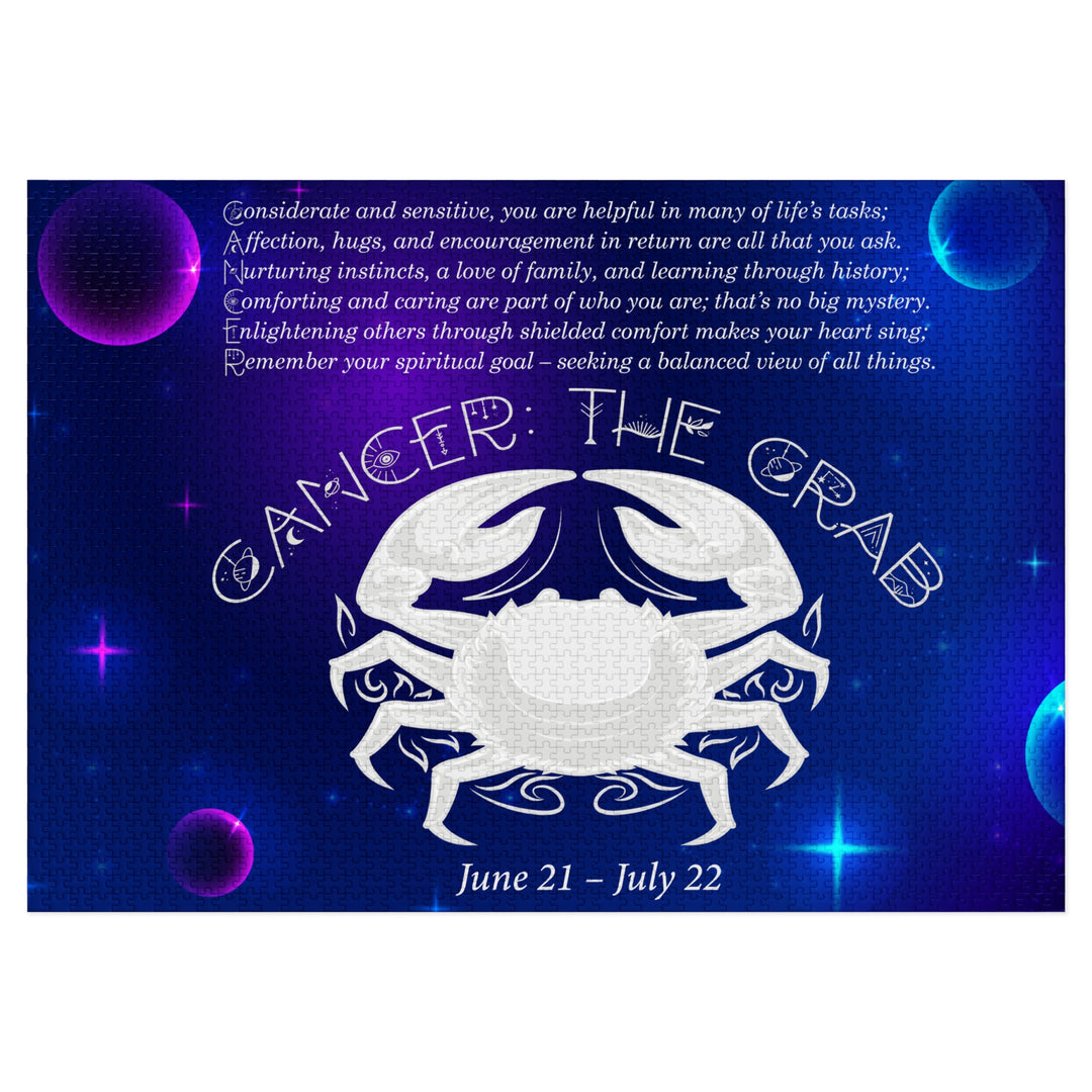Cancer Acrostic Poem Puzzle - Tin Box