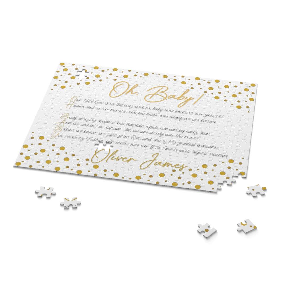 Baby Steps Personalized Acrostic Puzzle - "Oh, Baby!"