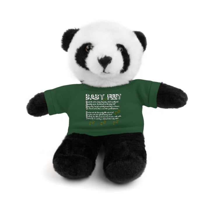 Baby Feet Acrostic Poem Stuffed Animal Collection with T-Shirt - Camo