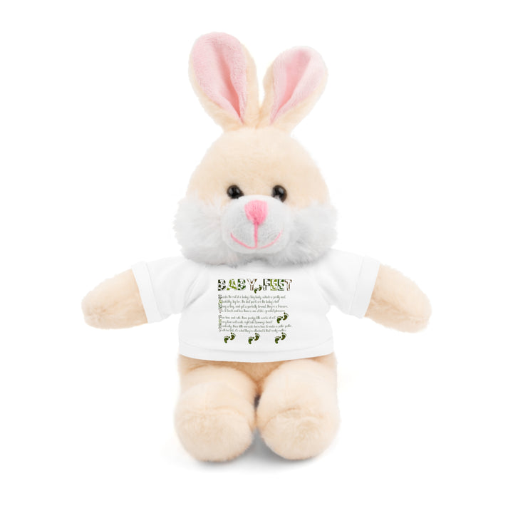 Baby Feet Acrostic Poem Stuffed Animal Collection with T-Shirt - Camo