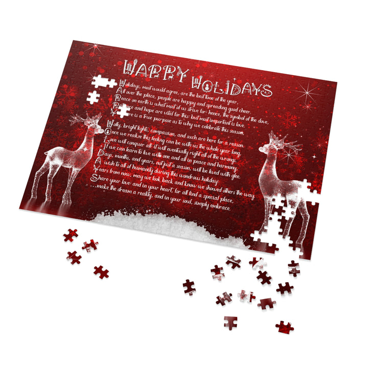 It's Just a Phrase Acrostic Poem Jigsaw Puzzle - Happy Holidays