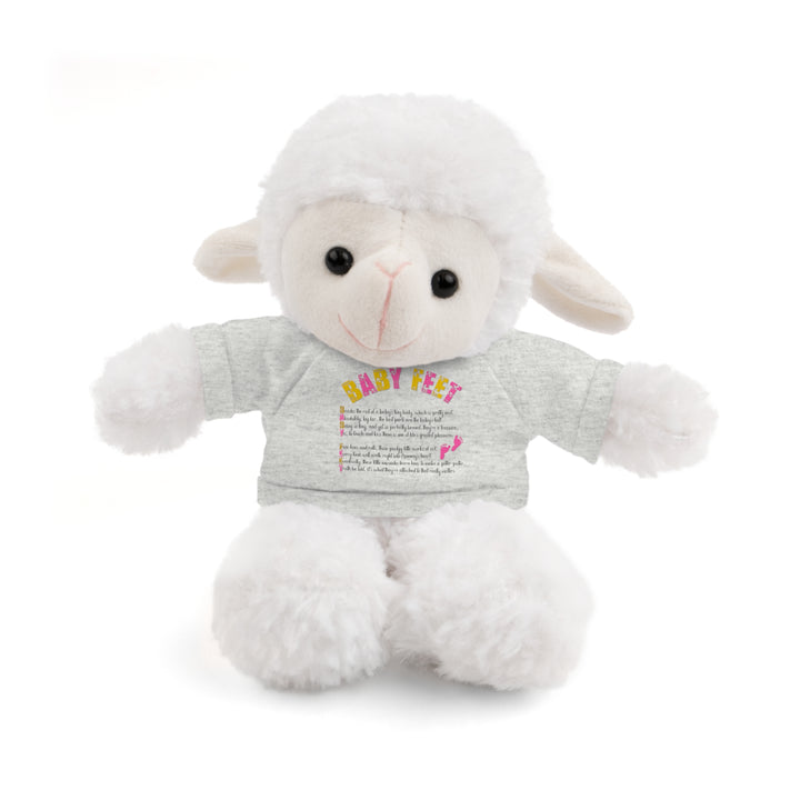 Baby Steps Stuffed Animals with Tee - Baby Feet - Pink Footprints