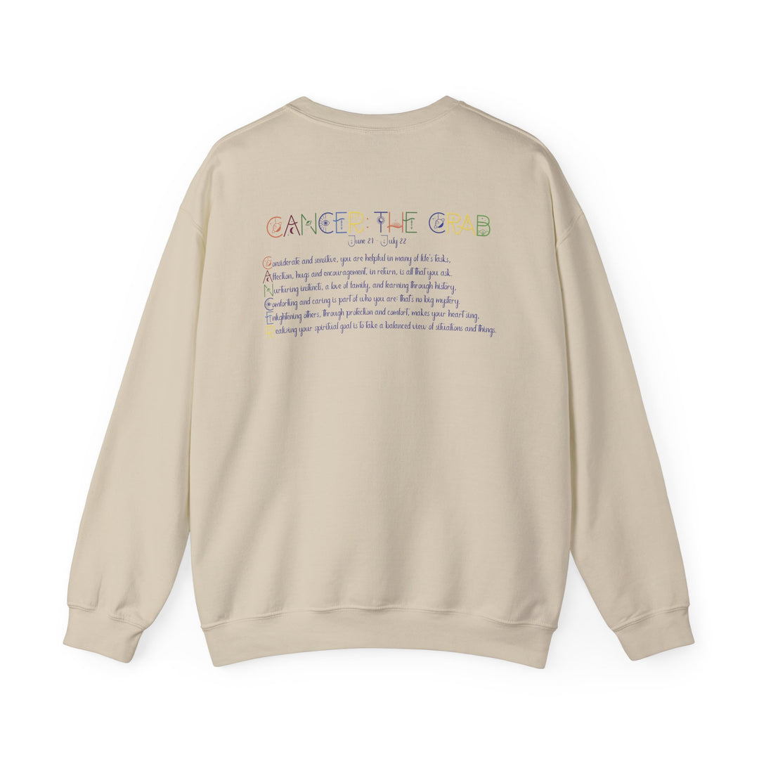 Cancer Acrostic Poem Astrology Sweatshirt - Unisex