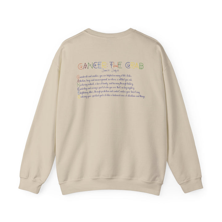 Cancer Acrostic Poem Astrology Sweatshirt - Unisex