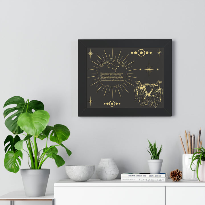 Written in the Stars Framed Acrostic Poem Print - Gemini