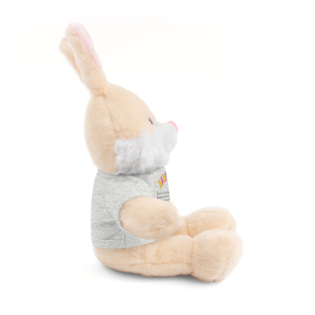 Baby Feet Acrostic Poem Stuffed Animals with Tee - Baby Feet - Gold Footprints