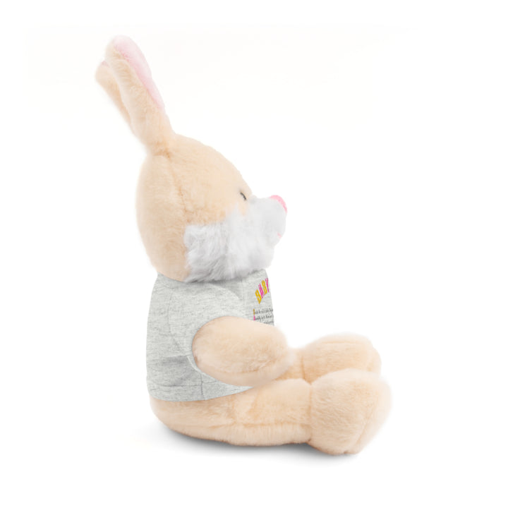 Baby Feet Acrostic Poem Stuffed Animals with Tee - Baby Feet - Gold Footprints