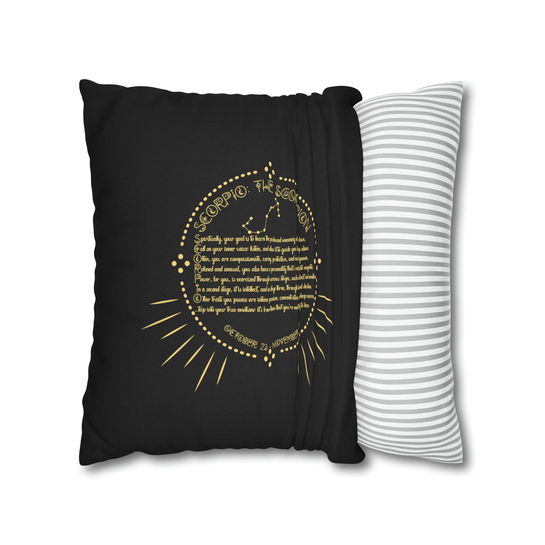 Written in the Stars Pillowcase/Cover Spelling Out "Scorpio"
