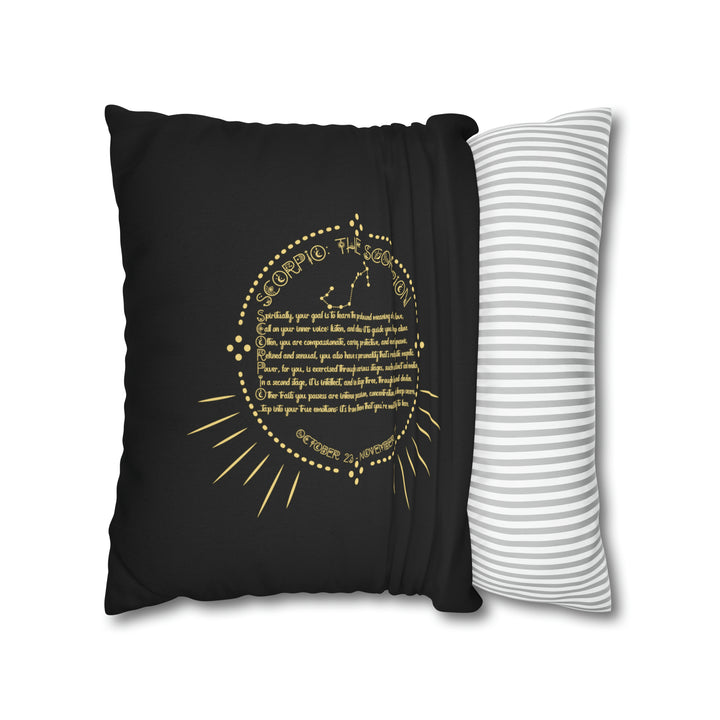 Written in the Stars Pillowcase/Cover Spelling Out "Scorpio"