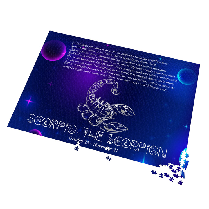 Scorpio Acrostic Poem Puzzle - Tin Box