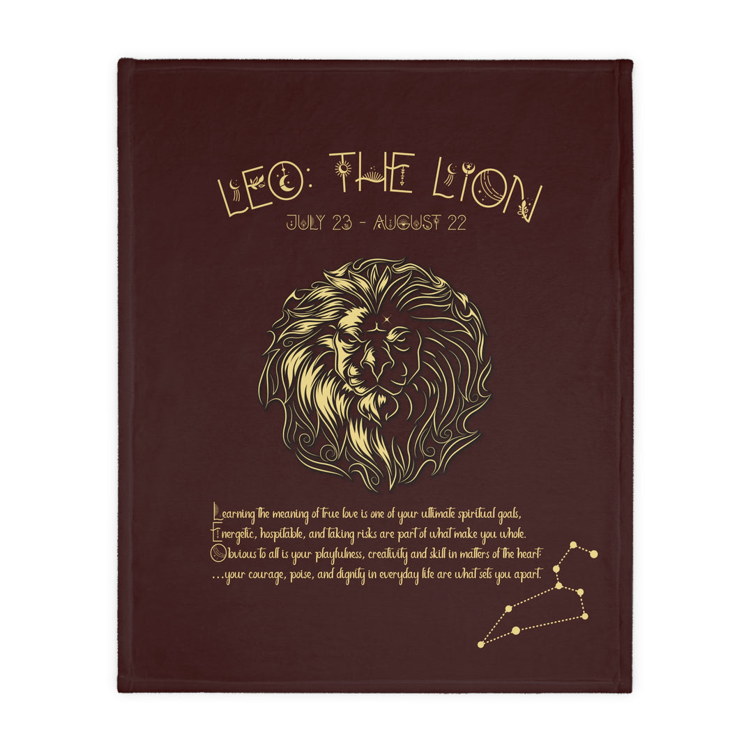 Leo Velveteen Microfiber Blanket (Two-sided print)