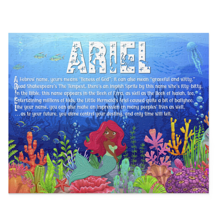 Namesakes Acrostic Name Poem Jigsaw Puzzle -Mermaid- Red Hair