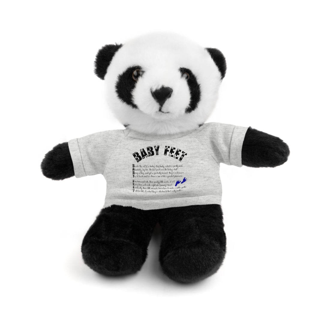 Baby Steps Stuffed Animals with Tee - Baby Feet - Blue Footprints