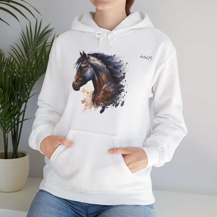 Namesakes, Personalized Acrostic Name Hoodie with Horse Graphic