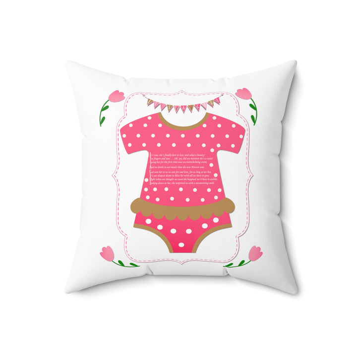 It's a Girl" Acrostic Poem Pillow - Baby Body Suit