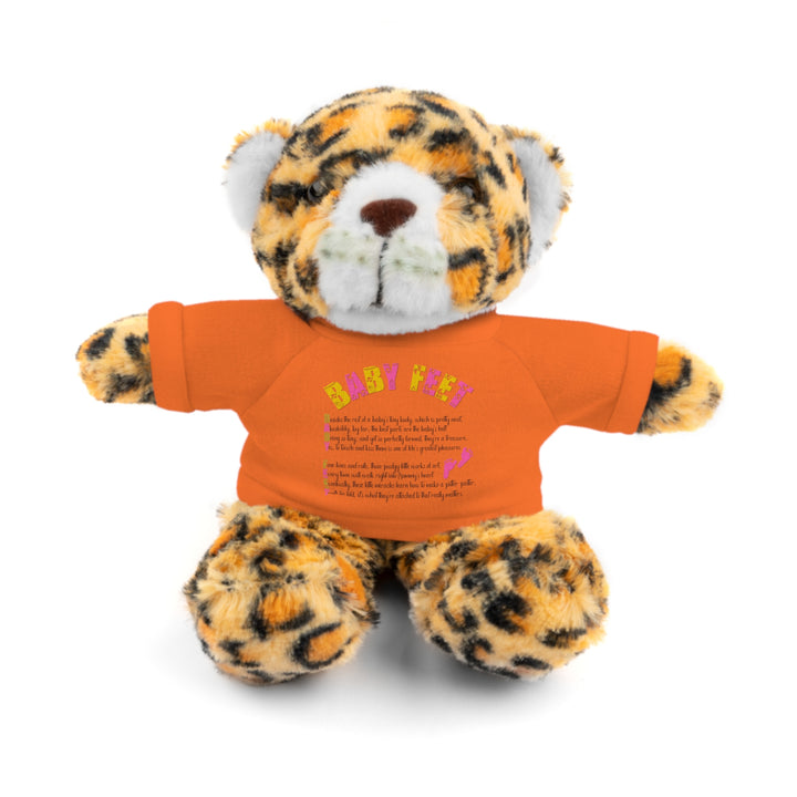 Baby Steps Stuffed Animals with Tee - Baby Feet - Pink Footprints