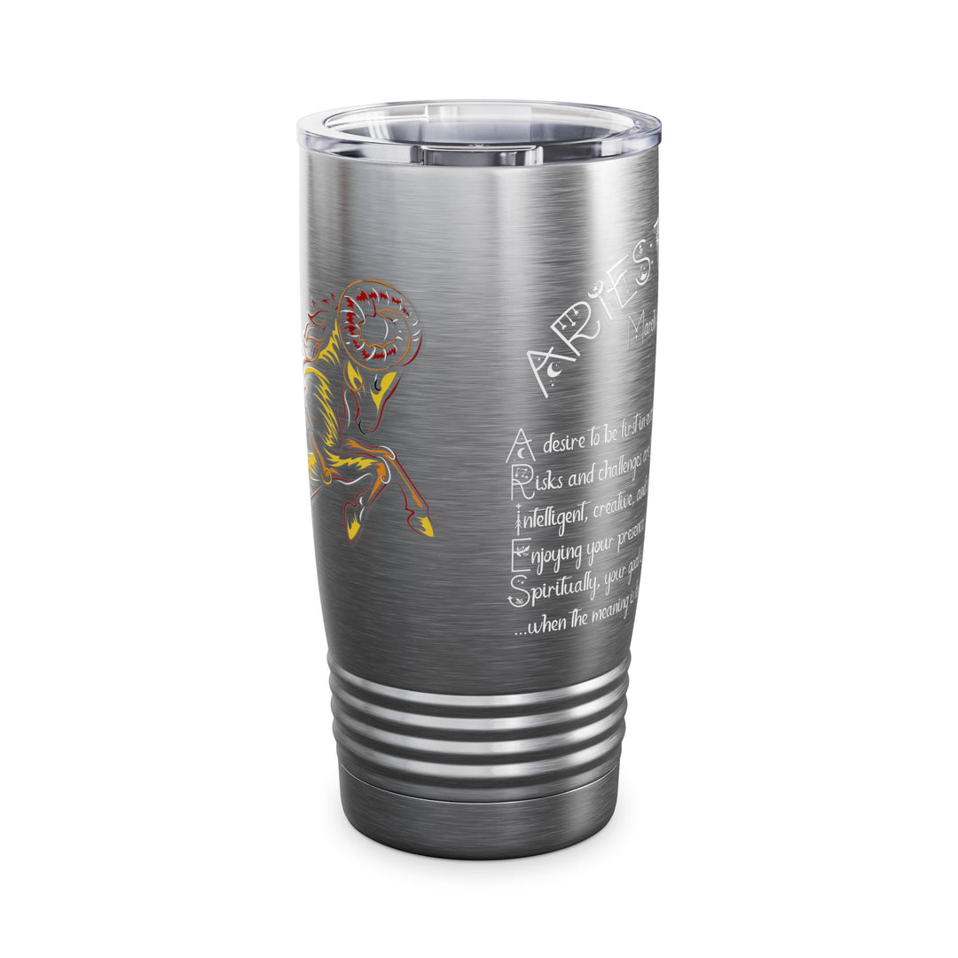 Aries Acrostic Poem Ringneck Tumbler - 20oz
