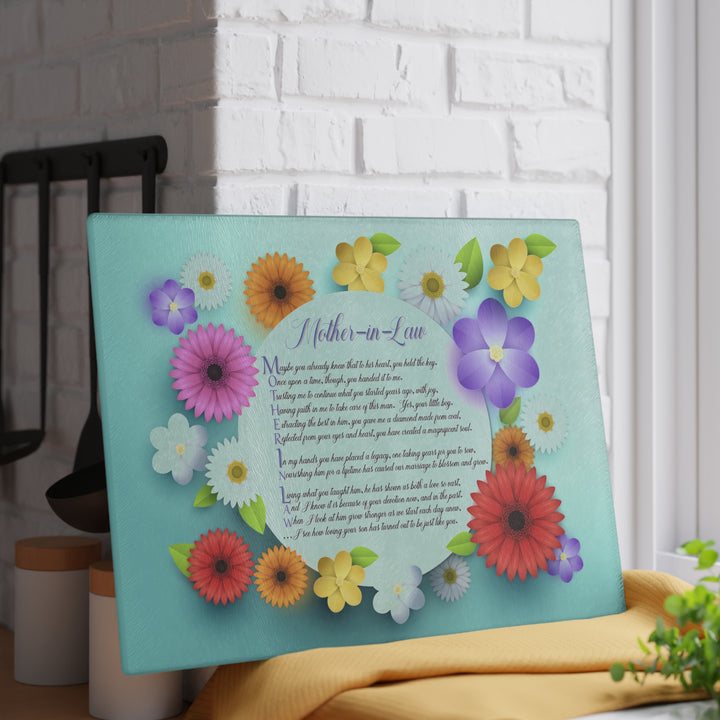It's Just a Phrase Glass Cutting Board - Mother-in-Law