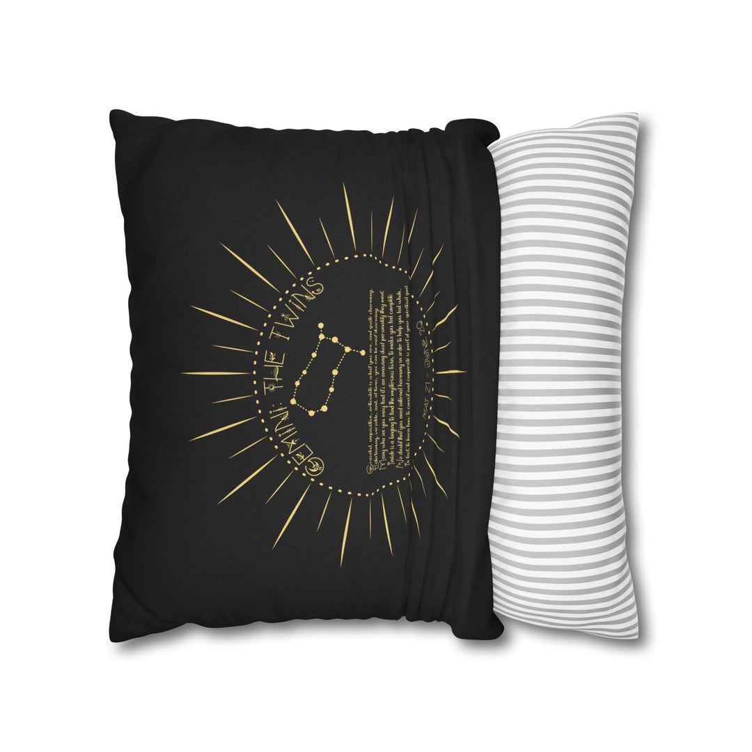 Gemini Acrostic Poem Pillow Cover