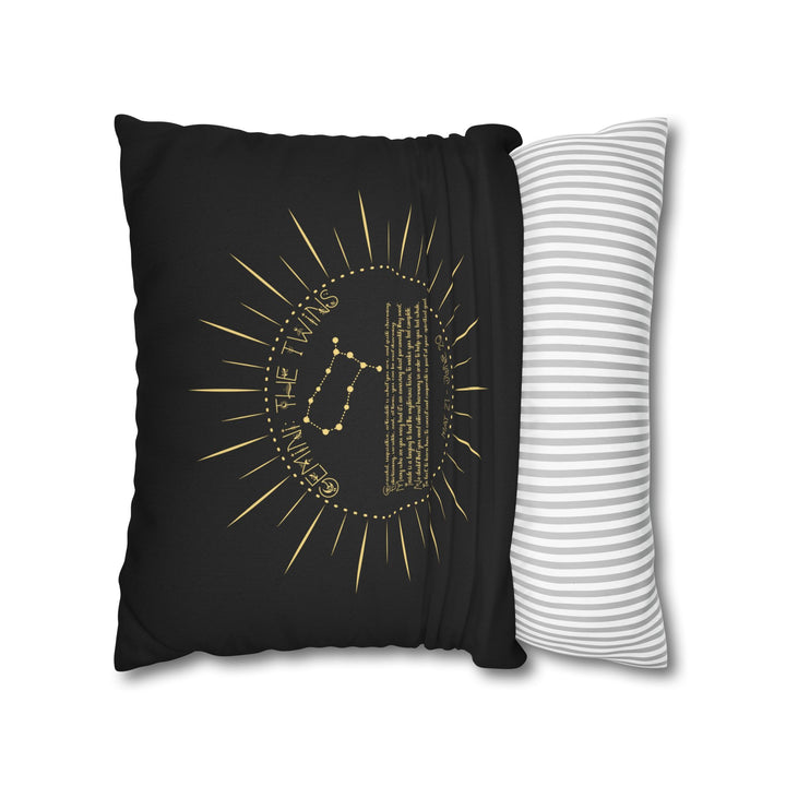 Gemini Acrostic Poem Pillow Cover