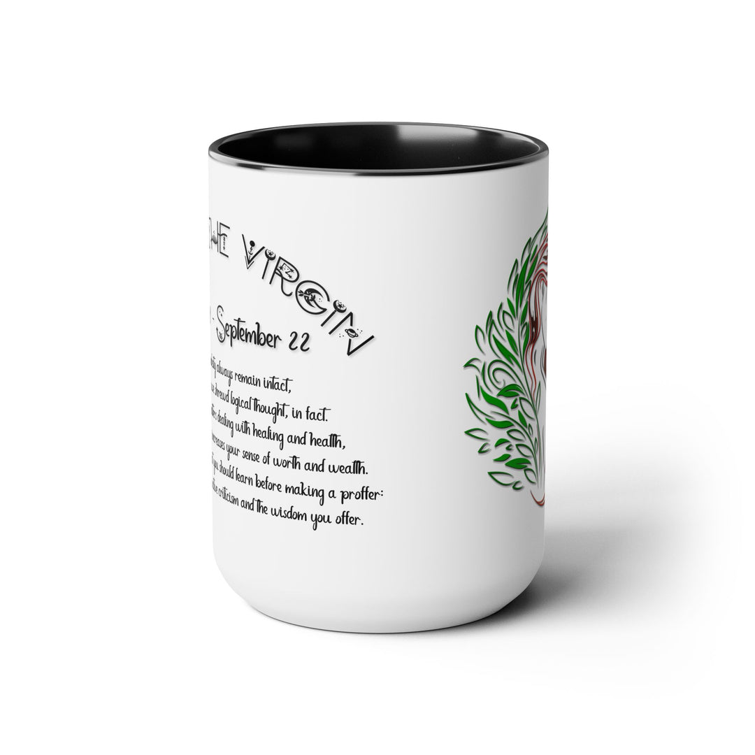 Virgo Acrostic Poem Two-Tone Coffee Mugs - 15oz