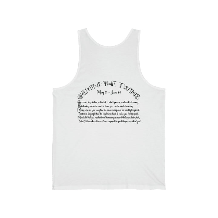 Written in the Stars Unisex Jersey Tank - Gemini