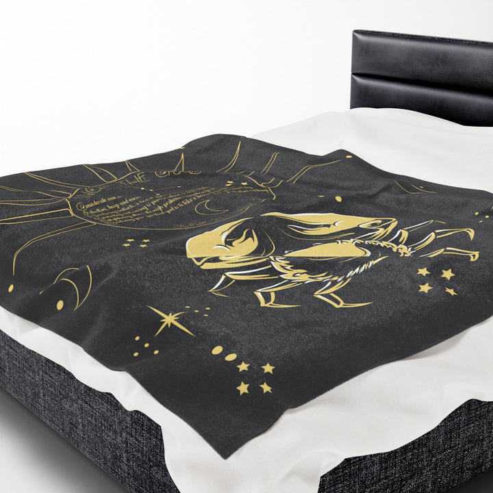 Cancer Acrostic Poem Velveteen Blanket