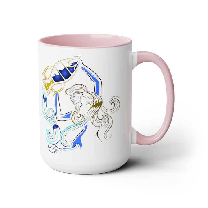 Written in the Stars Two-Tone Coffee Mugs - 15oz - Aquarius
