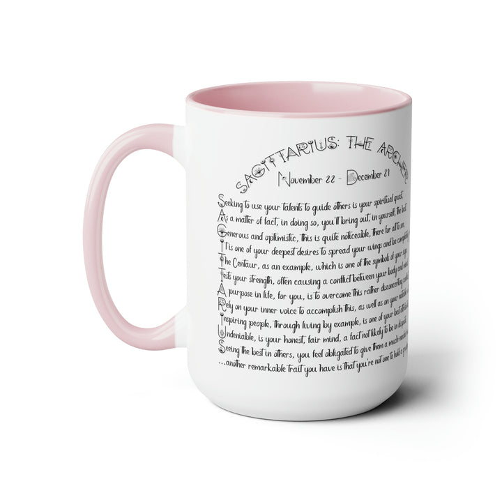 Written in the Stars Two-Tone Coffee Mugs - 15oz - Sagittarius