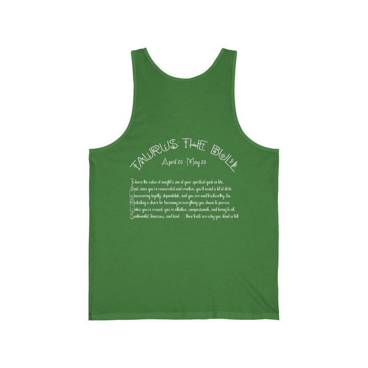 “Taurus” Unisex Acrostic Poem Jersey Tank