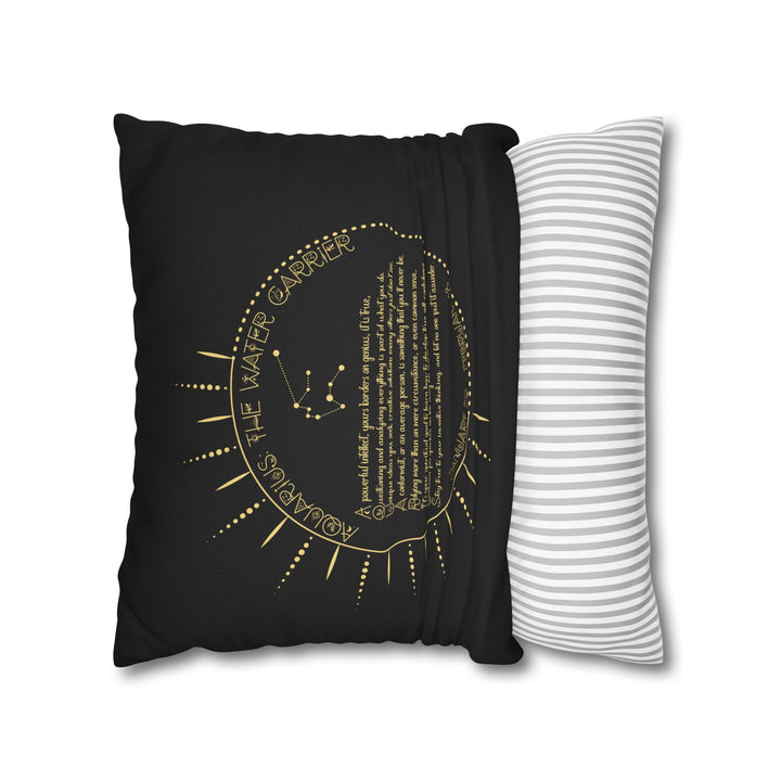 Aquarius Acrostic Poem Pillow Cover