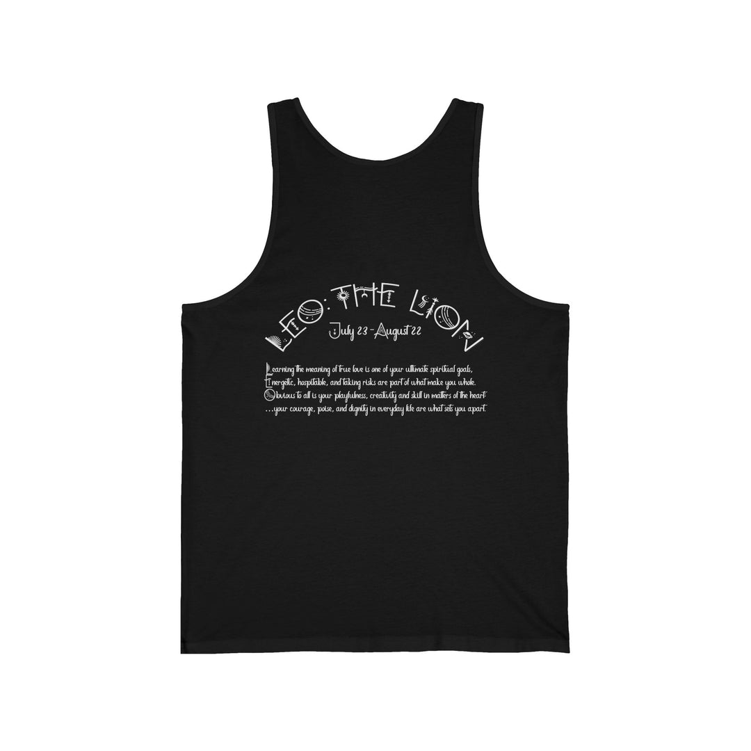 “Leo” Unisex Acrostic Poem Jersey Tank