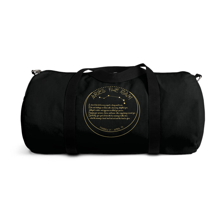 Aries Acrostic Poem Duffel Bag