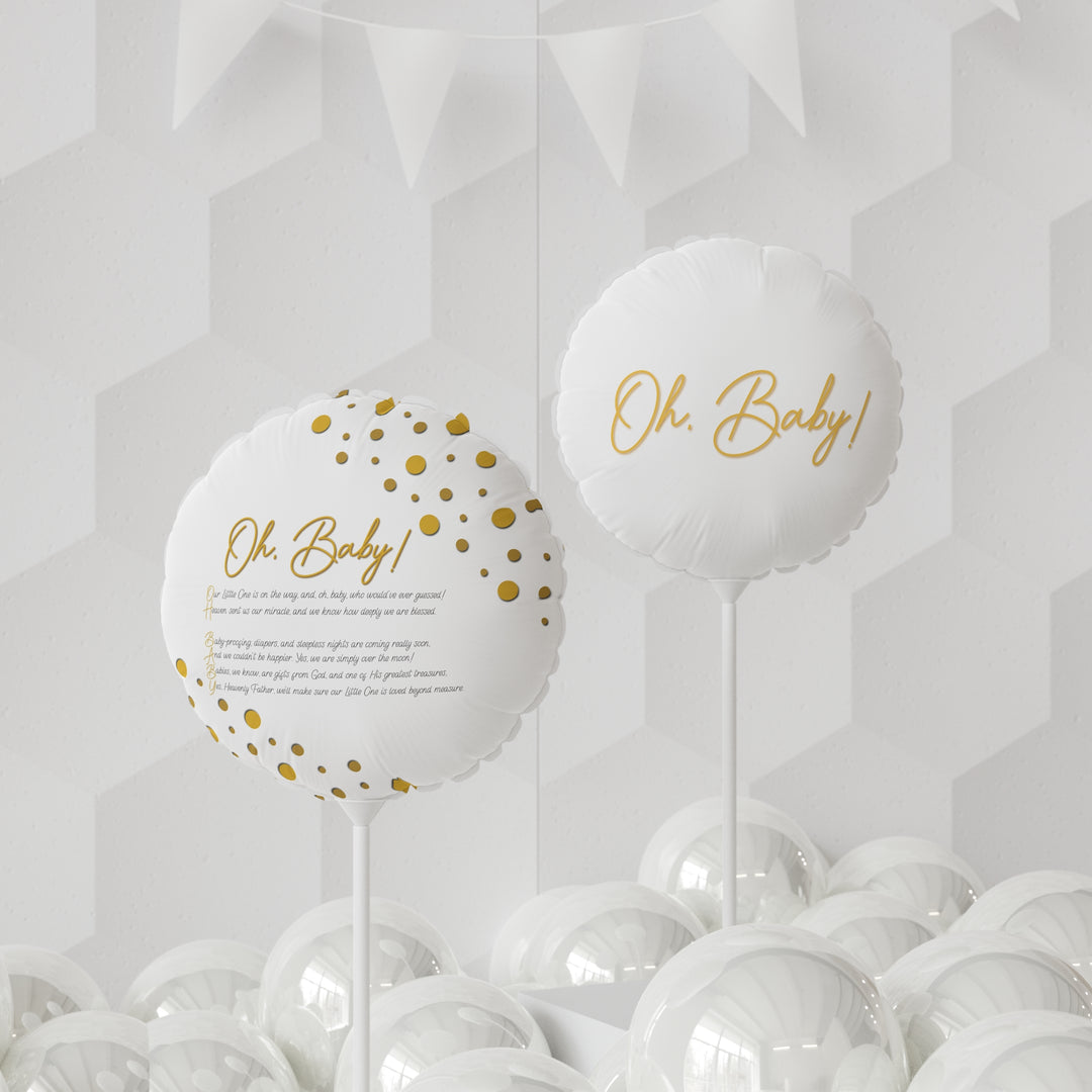 Oh, Baby! 11" Acrostic Poem Balloon -  No Personalization