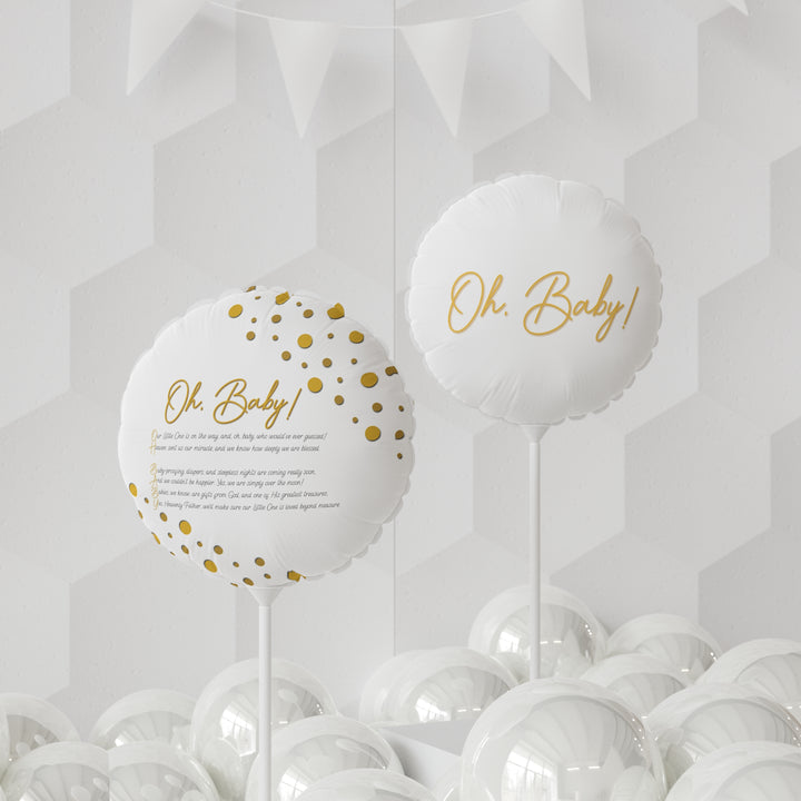 Oh, Baby! 11" Acrostic Poem Balloon -  No Personalization