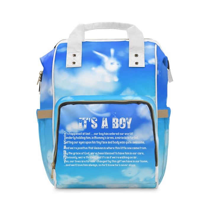 Baby Steps Multifunctional Diaper Backpack - "It's a Boy"