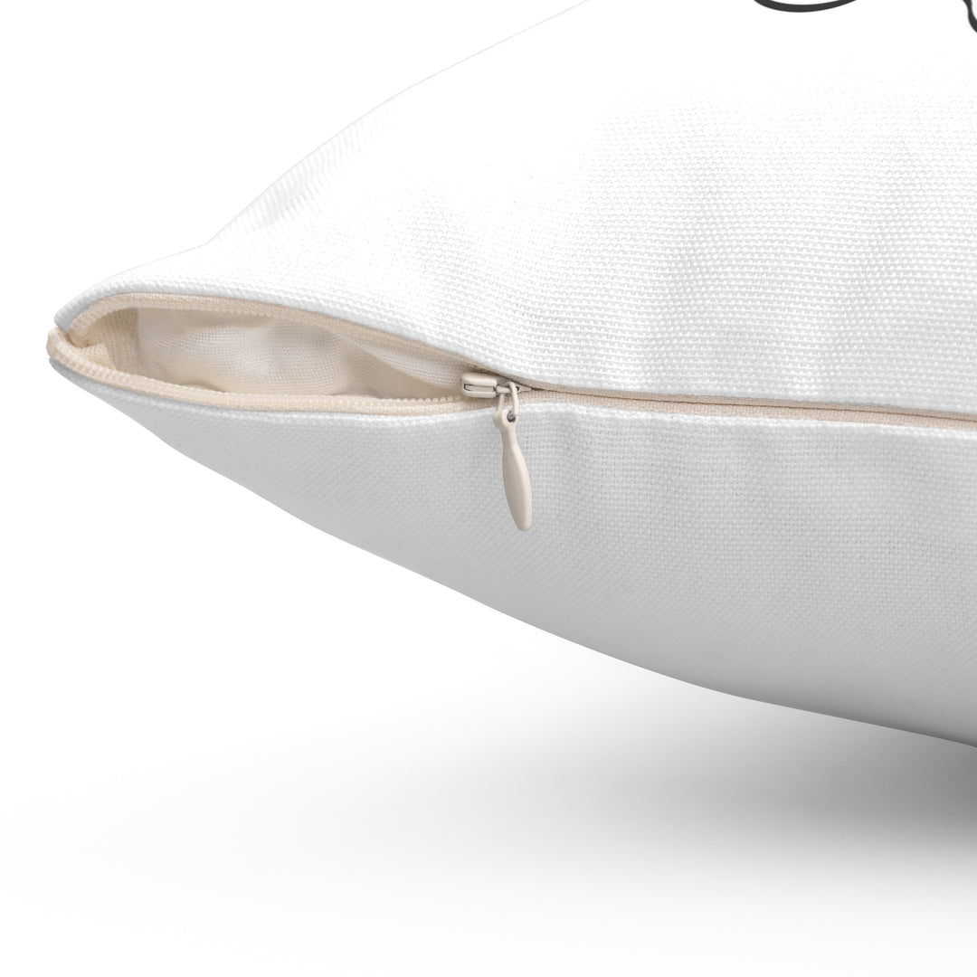 FIX TEXT "A Baby is Born" Acrostic Poem Pillow - White