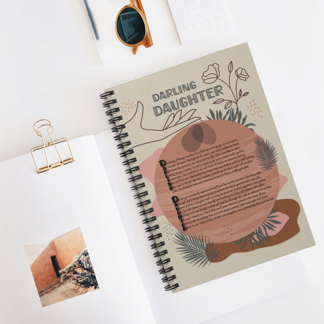 Darling Daughter Acrostic Poem Spiral Notebook - Ruled Line