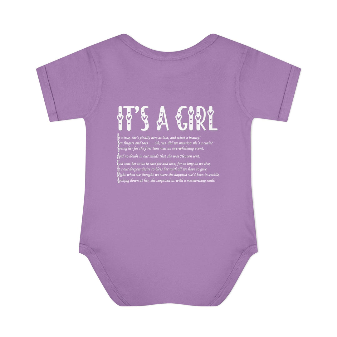 It's a Girl Acrostic Poem Baby Bodysuit - Ducky Design