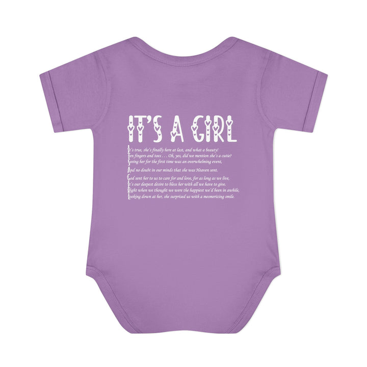 It's a Girl Acrostic Poem Baby Bodysuit - Ducky Design