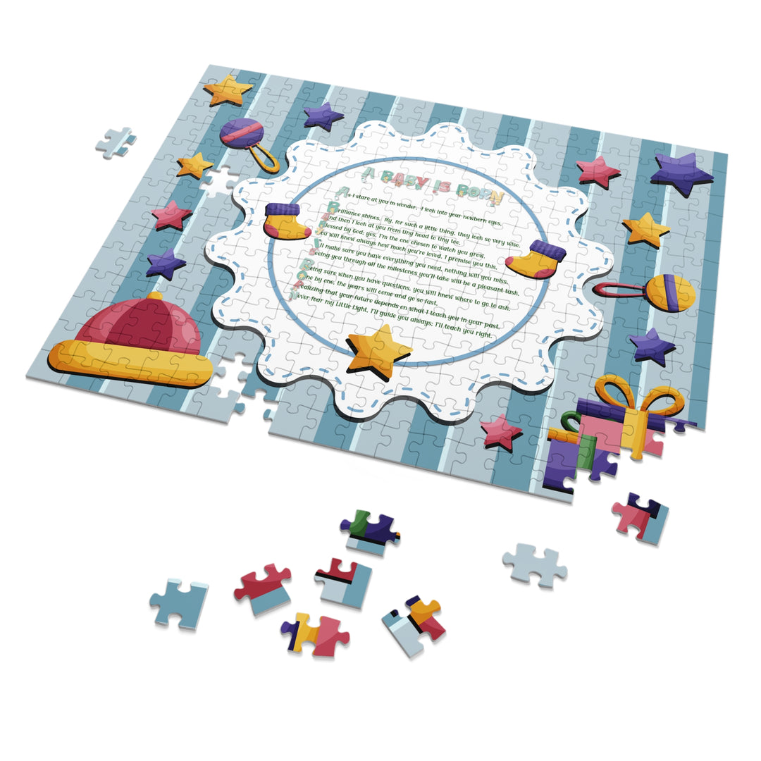 Baby Steps Acrostic Poem Jigsaw Puzzle - "A Baby is Born"