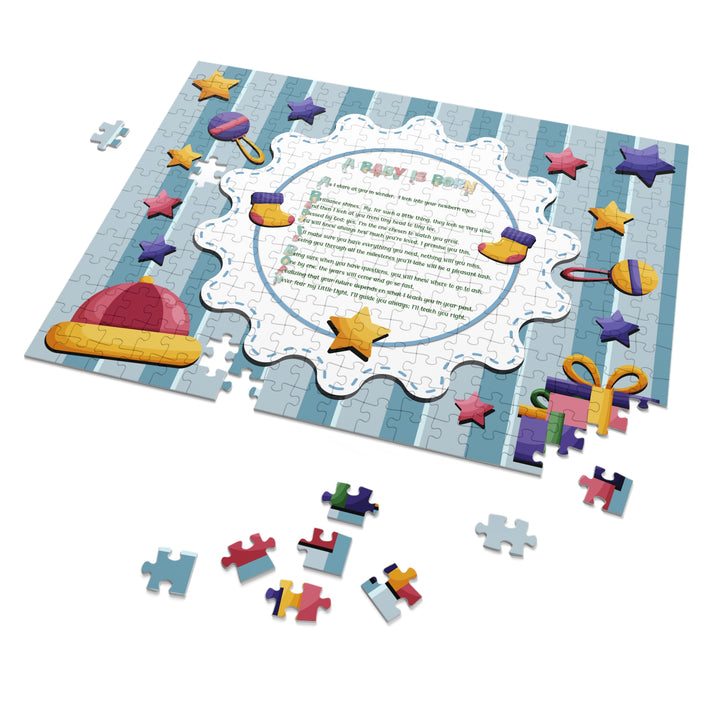 Baby Steps Acrostic Poem Jigsaw Puzzle - "A Baby is Born"