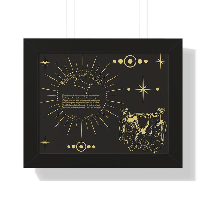 Written in the Stars Framed Acrostic Poem Print - Gemini