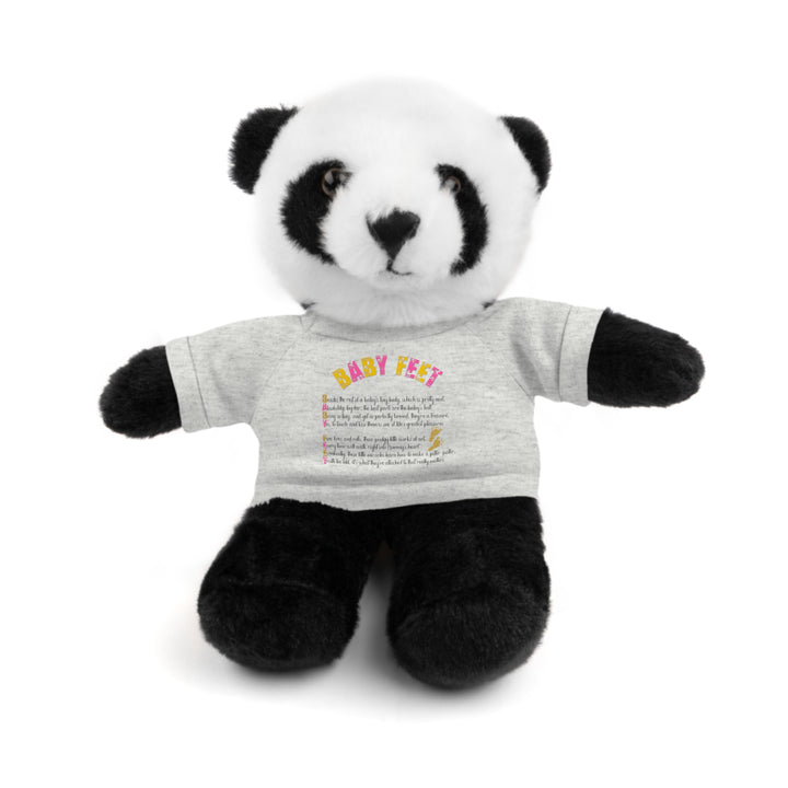 Baby Feet Acrostic Poem Stuffed Animals with Tee - Baby Feet - Gold Footprints