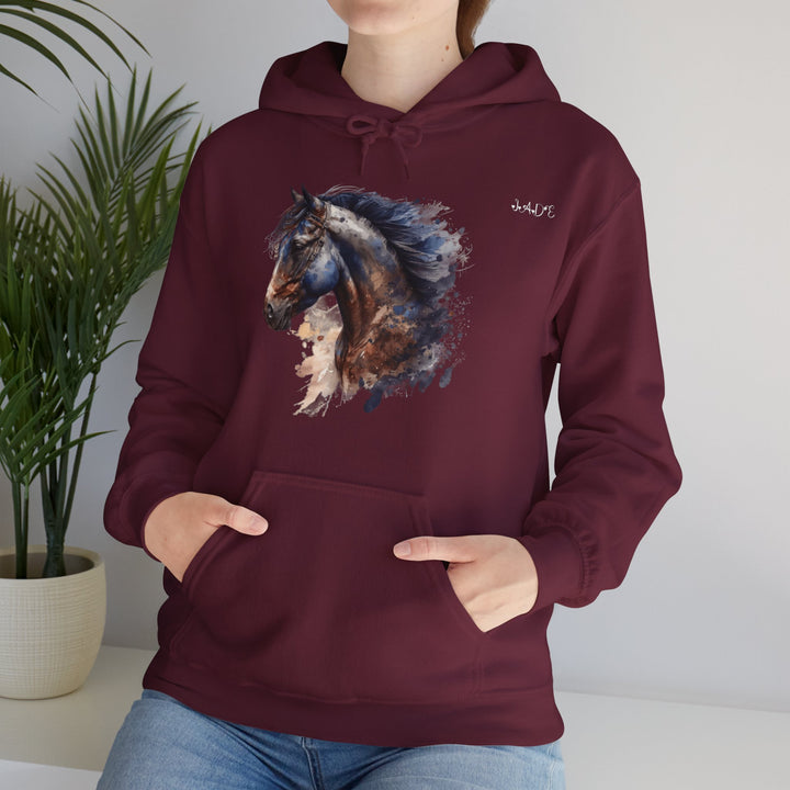 Namesakes, Personalized Acrostic Name Hoodie with Horse Graphic