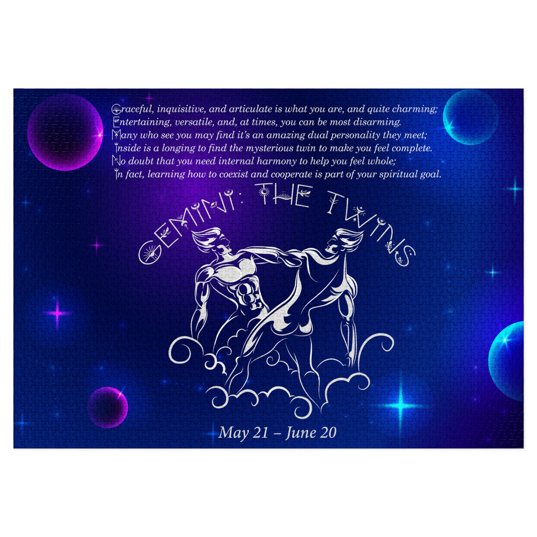 Gemni Acrostic Poem Puzzle - Tin Box